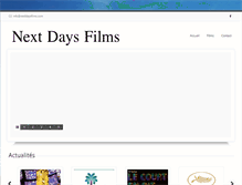 Tablet Screenshot of nextdaysfilms.com